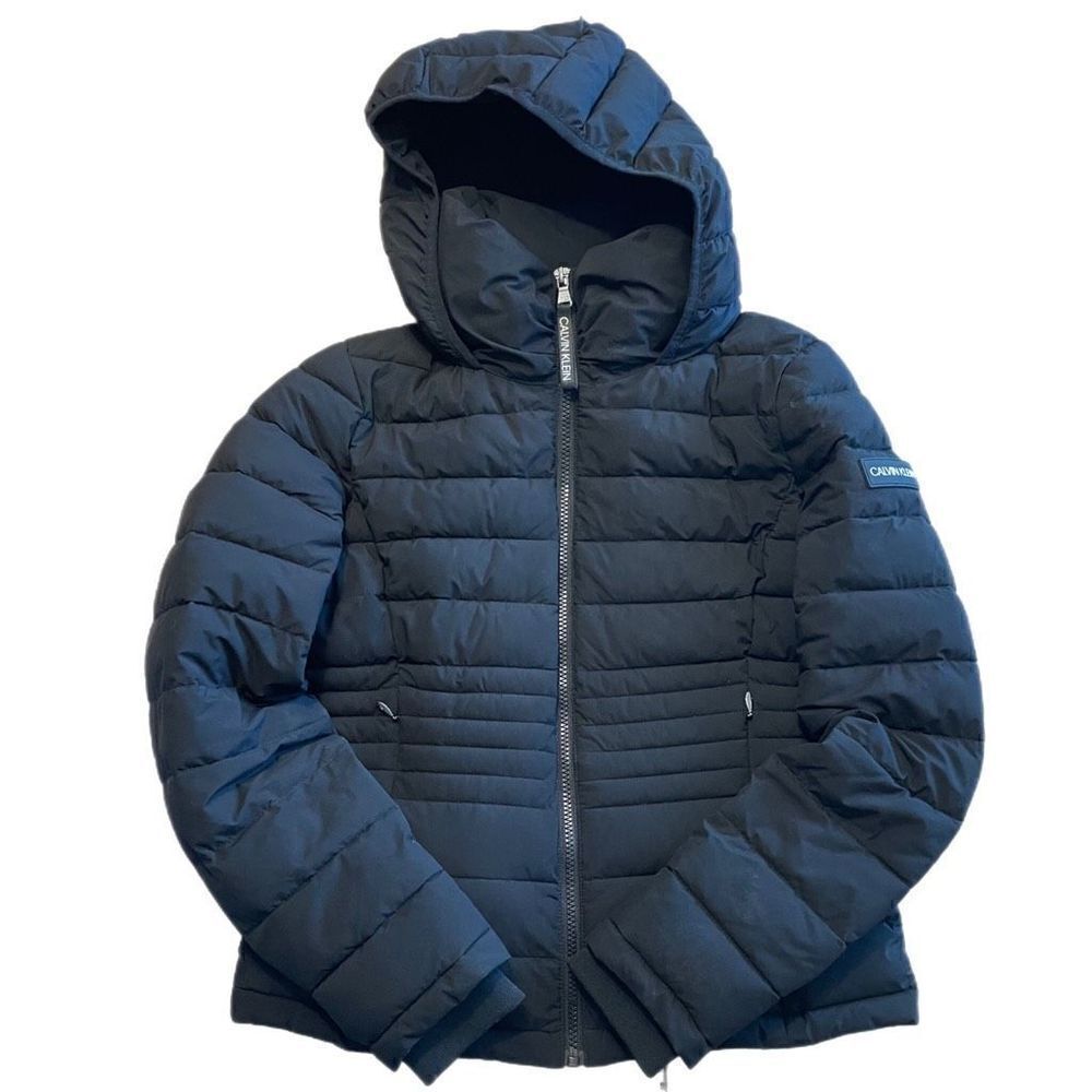 Calvin Klein Short Stretch Packable Coat - Picture 2 of 8